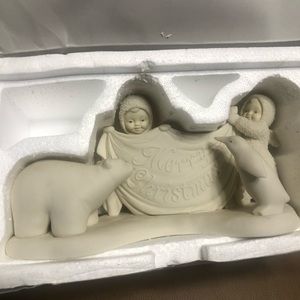 Vintage collectable discontinued snow baby set